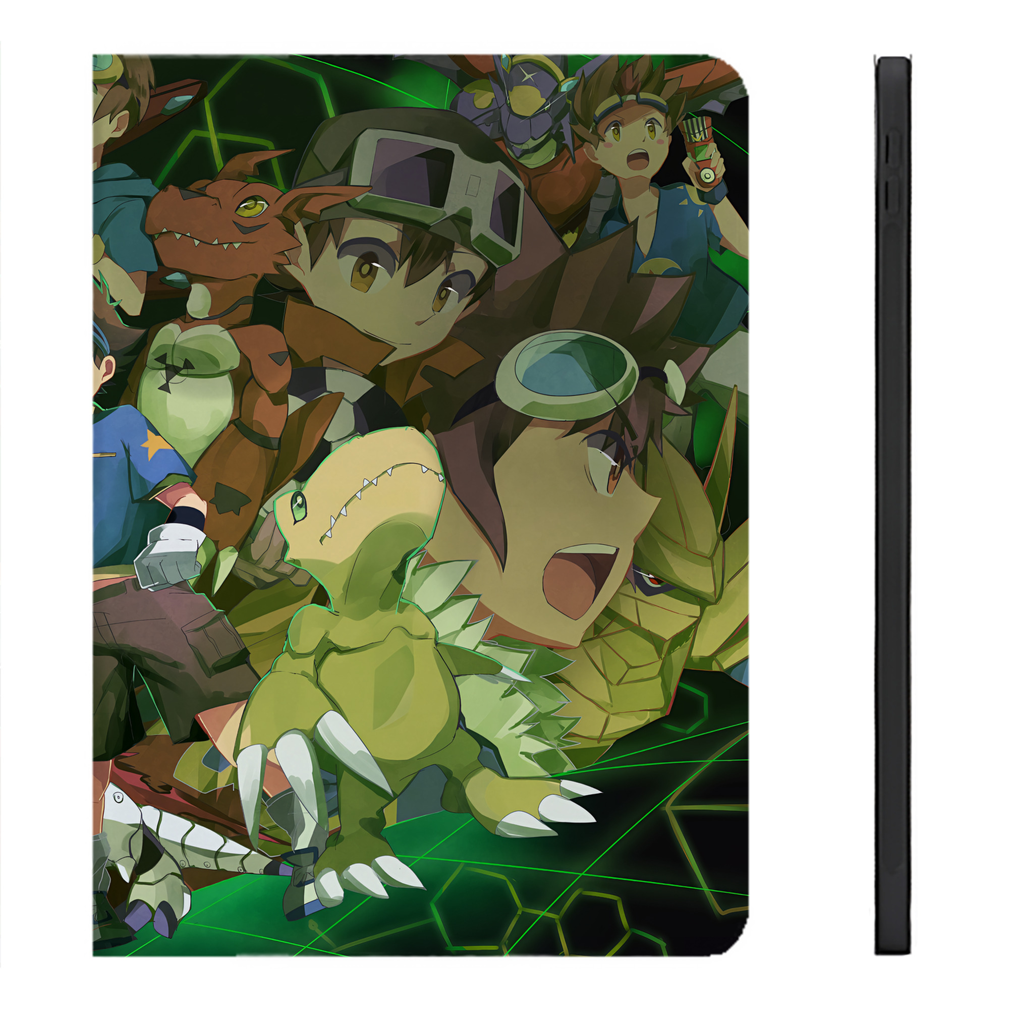 （画像用） Digimon デジタルモンスター/デジモン IPadケース ペンホルダー付き ブックスタイルデザイン